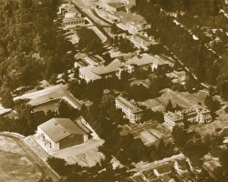 Aerial photo of campus in 1947